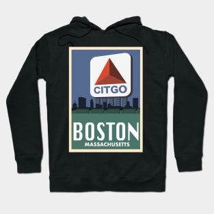 Boston Travel Poster 5 Hoodie